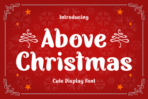 Above Christmas Typeface for Festive Web Design
