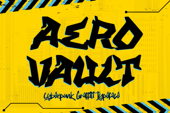 Aero Vault: The Cyberpunk Display Font for Modern Makers