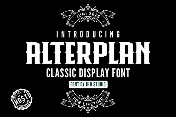 Alterplan: A Bold Display Font for High-Impact Campaigns
