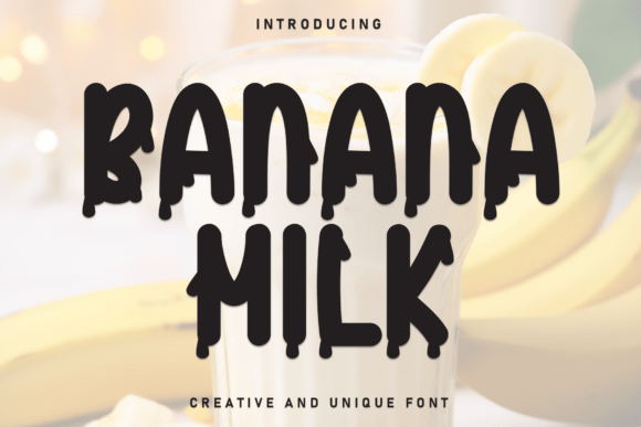Banana Milk: A Playful Display Font for Modern Branding
