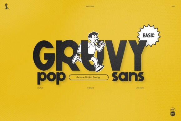 Boost Your Brand with Gruvy Pop Sans Typeface