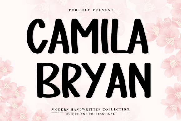 Camila Bryan: A Modern Display Font for Editorial Design