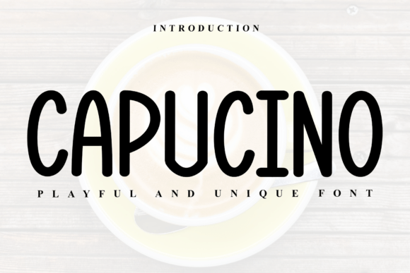 Capucino: A Cheerful Display Font for Holiday Branding
