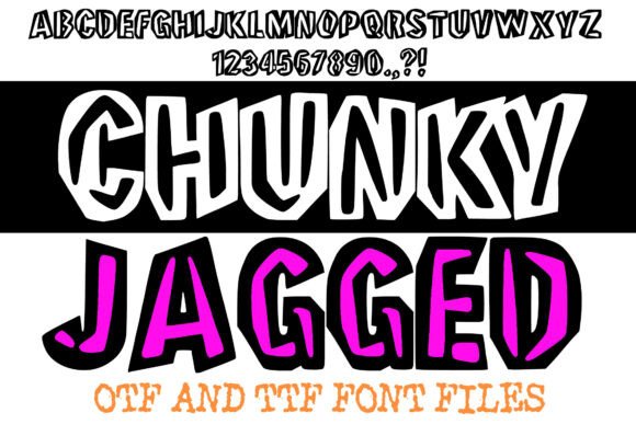 Chunky Jagged: A Bold Display Font for Web Design