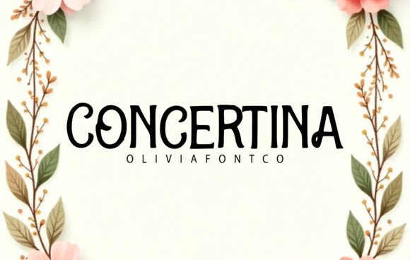Concertina: A Quirky Display Font for Elegant Editorial Design