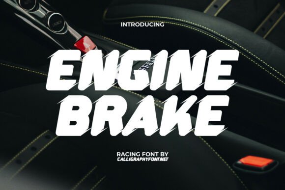 Engine Brake: A Bold Display Typeface for Editorial Impact