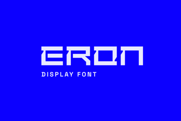 Eron: A Futuristic Display Font for Modern Editorial Design
