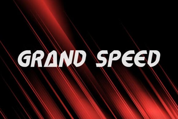 Grand Speed: A Bold Display Font for Racing Brands
