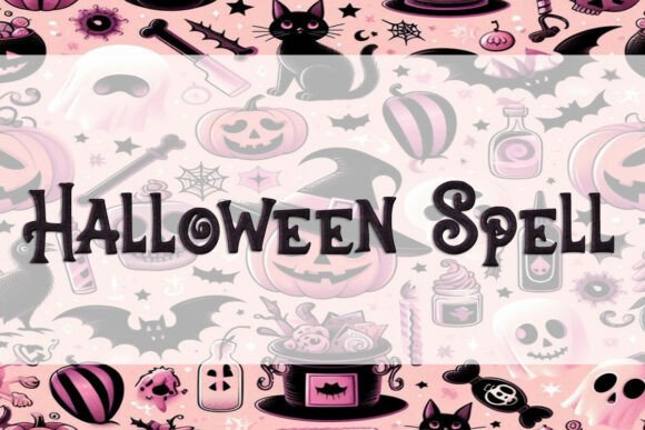 Halloween Spell: A Whimsical Display Font for Spooky Editorial Design