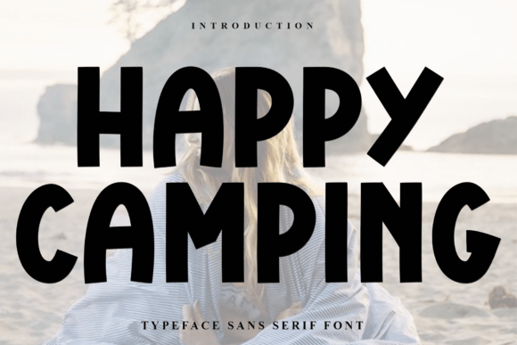 Happy Camping: The Festive Display Font for Holiday Crafts