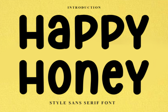 Happy Honey: A Soft Display Font for Editorial Design