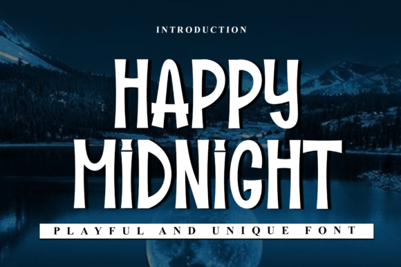 Happy Midnight: A Modern Display Font for Elegant Campaigns