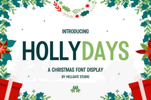 Hollydays: The Festive Display Font for Seasonal Branding