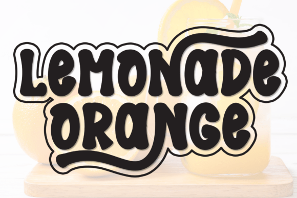 Lemonade Orange Font: A Playful Display for Modern Design