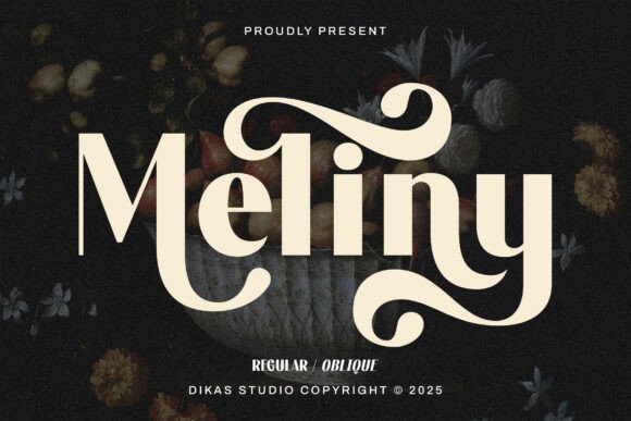 Meliny Display Font for Bold Luxury Branding