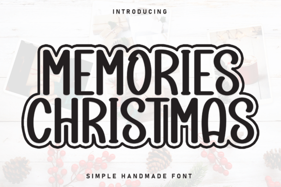 Memories Christmas: A Cheerful Display Font for Festive Campaigns