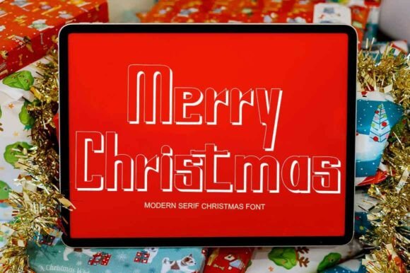 Merry Christmas Shadow: A Modern Serif Display Font for Holiday Layouts