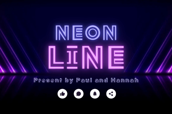 Neon Line Font Review for Modern Brand Identity