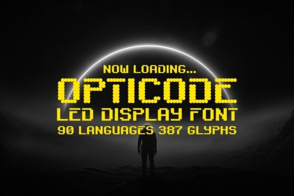 Opticode: A Sleek LED Display Font for Modern Makers