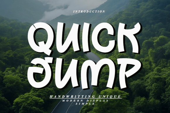 Quick Jump: A Timeless Handwritten Font for Editorial Design