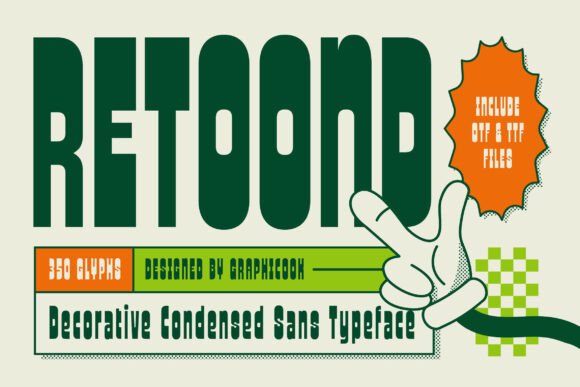 Retoond Review: A Retro Display Font for Bold Logos