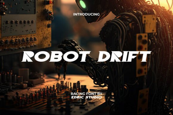 Robot Drift: The Ultimate Display Font for Futuristic Makers