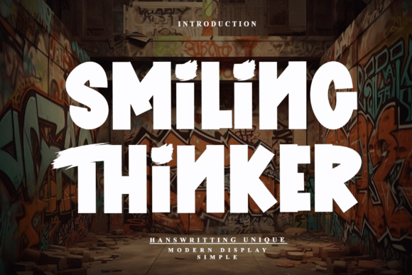 Smiling Thinker Font for Bold Brand Identity
