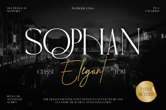 Sophan Elegant: A Refined Typeface for Luxury Branding