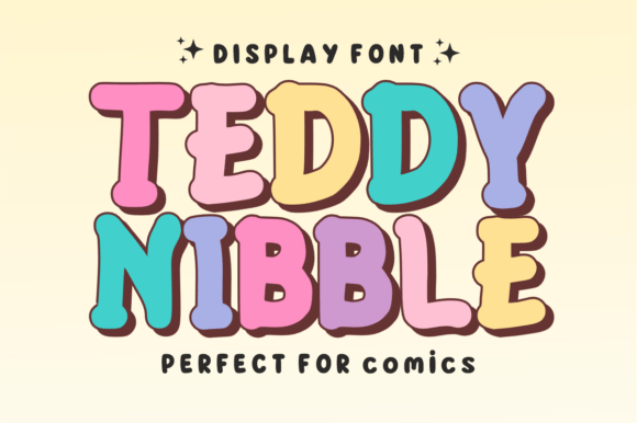 Teddy Nibble: The Cute Display Font for Scroll-Stopping Designs
